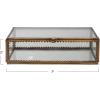 imageCreative CoOp Brass and Glass Display Box with Scalloped Edges Antique Finish7L x 5W x 2H