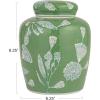 imageCreative CoOp Decorative Ceramic Ginger Jar with Lid for Spaces GreenGreen