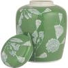 imageCreative CoOp Decorative Ceramic Ginger Jar with Lid for Spaces GreenGreen