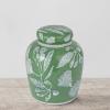 imageCreative CoOp Decorative Ceramic Ginger Jar with Lid for Spaces GreenGreen