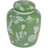 imageCreative CoOp Decorative Ceramic Ginger Jar with Lid for Spaces GreenGreen