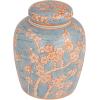 imageCreative CoOp Decorative Ceramic Ginger Jar with Lid for Spaces GreenLight Blue