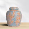 imageCreative CoOp Decorative Ceramic Ginger Jar with Lid for Spaces GreenLight Blue
