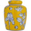 imageCreative CoOp Decorative Ceramic Ginger Jar with Lid for Spaces GreenYellow