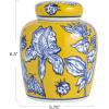 imageCreative CoOp Decorative Ceramic Ginger Jar with Lid for Spaces GreenYellow