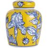 imageCreative CoOp Decorative Ceramic Ginger Jar with Lid for Spaces GreenYellow