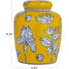 imageCreative CoOp Decorative Ceramic Ginger Jar with Lid for Spaces GreenYellow