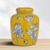 imageCreative CoOp Decorative Ceramic Ginger Jar with Lid for Spaces GreenYellow