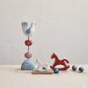 imageCreative CoOp Decorative Unglazed Stoneware Rocking Horse Red