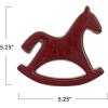 imageCreative CoOp Decorative Unglazed Stoneware Rocking Horse Red