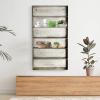 imageCreative CoOp Distressed Grey Metal 6 Tier Wall Shelf