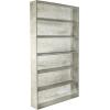 imageCreative CoOp Distressed Grey Metal 6 Tier Wall Shelf