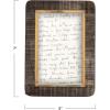 imageCreative CoOp HandCarved Horn Brass Border Black ampamp Natural Holds 4quot x 6quot Photo Frame
