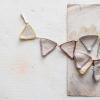 imageCreative CoOp HandWoven Cotton Crocheted Pennant Garland Multicolor