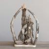 imageCreative CoOp Handmade Driftwood and Acacia Wood Holy Family Natural
