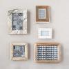 imageCreative CoOp Handmade TwoTone Bone ampamp MDF Photo Frame Natural Holds 2quot x 3quot Photo