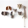 imageCreative CoOp Handmade Wool Felt Horse Head Wall Hanging Brown and Cream