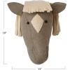 imageCreative CoOp Handmade Wool Felt Horse Head Wall Hanging Brown and Cream