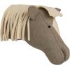 imageCreative CoOp Handmade Wool Felt Horse Head Wall Hanging Brown and Cream