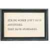 imageCreative CoOp Metal and Glass Table Frames with Inspirational Quotes Cream and Black Set of 4