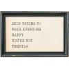 imageCreative CoOp Metal and Glass Table Frames with Inspirational Quotes Cream and Black Set of 4