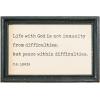 imageCreative CoOp Metal and Glass Table Frames with Inspirational Quotes Cream and Black Set of 4
