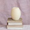 imageCreative CoOp Pillar Embossed Faux Melted Wax Ivory LED Candle