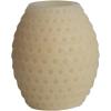imageCreative CoOp Pillar Embossed Faux Melted Wax Ivory LED Candle