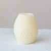 imageCreative CoOp Pillar Embossed Faux Melted Wax Ivory LED Candle