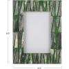 imageCreative CoOp Reclaimed Wood and Resin Photo Frame with Triangle Pattern Multicolor