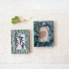 imageCreative CoOp Reclaimed Wood and Resin Photo Frame with Triangle Pattern Multicolor