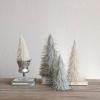imageCreative CoOp Round Decorative Feather Trees Cream Set of 2