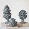 imageCreative CoOp Round Resin Pinecone Finial Verdigris Finish