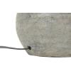 imageCreative CoOp Round Terracotta Canvas Shade Distressed Grey Table Lamp