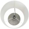 imageCreative CoOp Round Terracotta Canvas Shade Distressed Grey Table Lamp