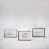 imageCreative CoOp Set of 3 6quot L x 4quot H Metal ampamp Glass Framed Saying 3 Styles