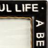 imageCreative CoOp Stoneware Photo Frame A Beautiful Life Black