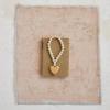 imageCreative CoOp Wood Bead Garland with Heart Natural and Gold