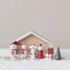 imageCreative CoOp Wood Holiday Icons in House Multicolor Set of 8