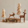 imageCreative CoOp Wool Felt Deer with Wreath Multicolor