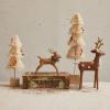 imageCreative CoOp Wool Felt Standing Deer Multicolor