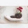 imageCreative CoOp Wool Snail Decor with Mushrooms Multicolor