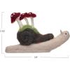 imageCreative CoOp Wool Snail Decor with Mushrooms Multicolor