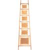 imageDecorative Wood Ladder with 6 Hanging Photo Frames