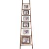 imageDecorative Wood Ladder with 6 Hanging Photo Frames