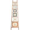 imageDecorative Wood Ladder with 6 Hanging Photo Frames