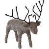 imageCreative CoOp 8quot Handmade Wool Felt and Wire Reindeer Grey