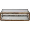 imageCreative CoOp Brass and Glass Display Box with Scalloped Edges Antique Finish7L x 5W x 2H