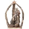 imageCreative CoOp Handmade Driftwood and Acacia Wood Holy Family Natural