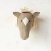 imageCreative CoOp Handmade Wool Felt Horse Head Wall Hanging Brown and Cream